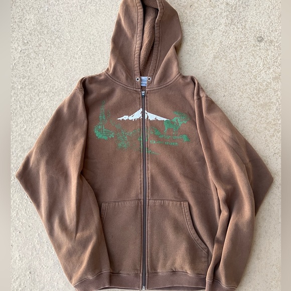 Vintage Dakine Brown Zip Up Hoodie - Picture 1 of 4